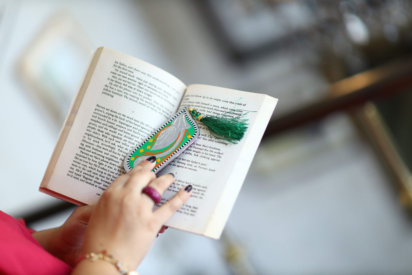 Handmade Silver Panchi Bookmark