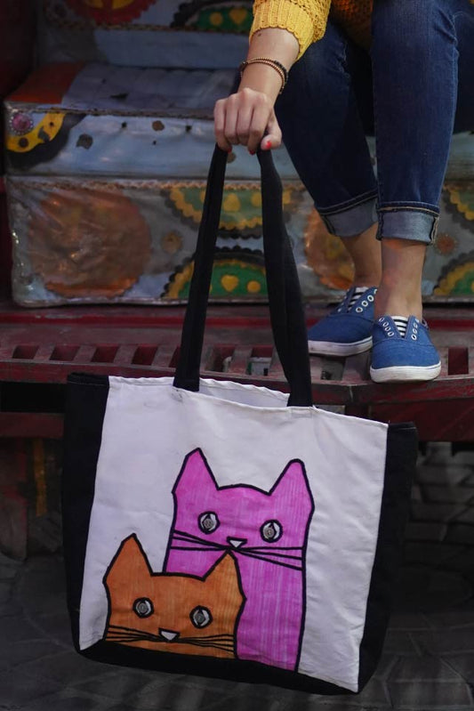 Colourful Cats Tote Bag
