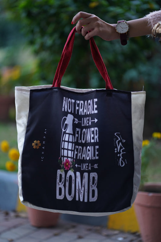 Fragile Like A Bomb Tote Bag