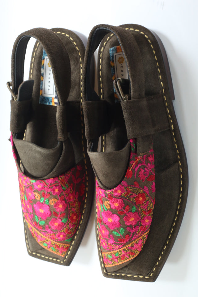 Hot Pink and Brown Men's Peshawari