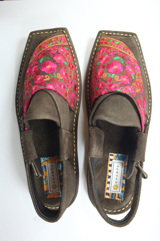 Hot Pink and Brown Men's Peshawari