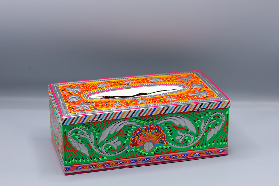 Truck Art Tissue Box