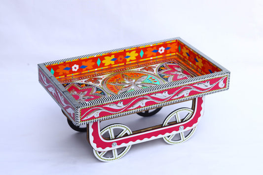 Gulabi Chamakpatti Wheelie Tray