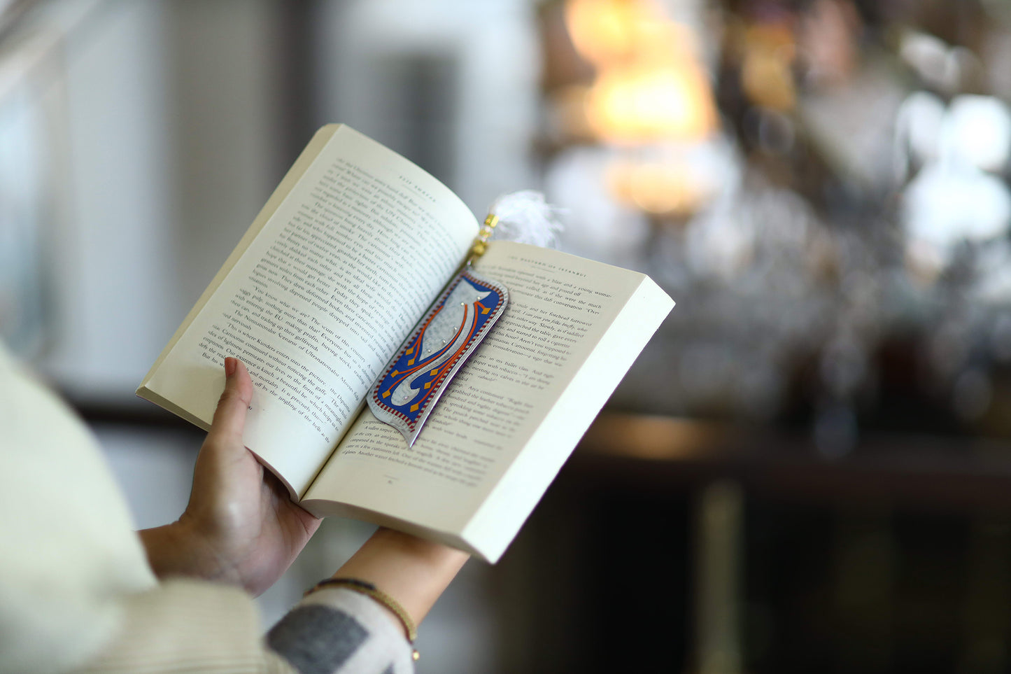 Handmade Silver Panchi Bookmark