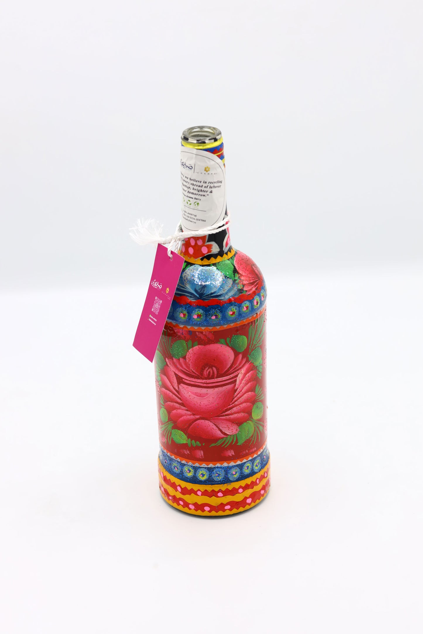 Hand Painted Glass Bottles
