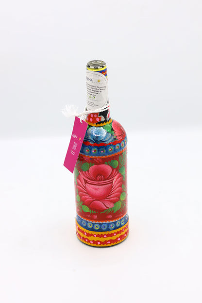 Hand Painted Glass Bottles