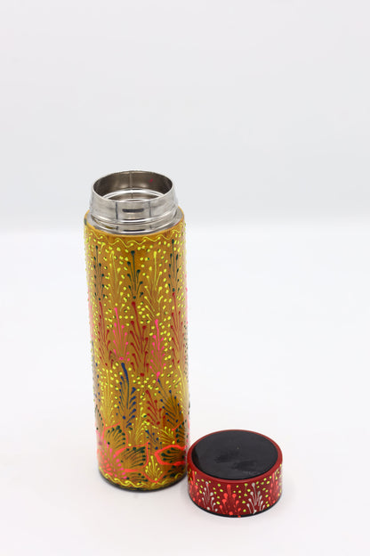 Truck art water bottle with digital meter reading