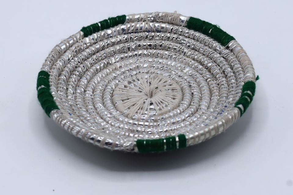 Green & Silver Round Changair