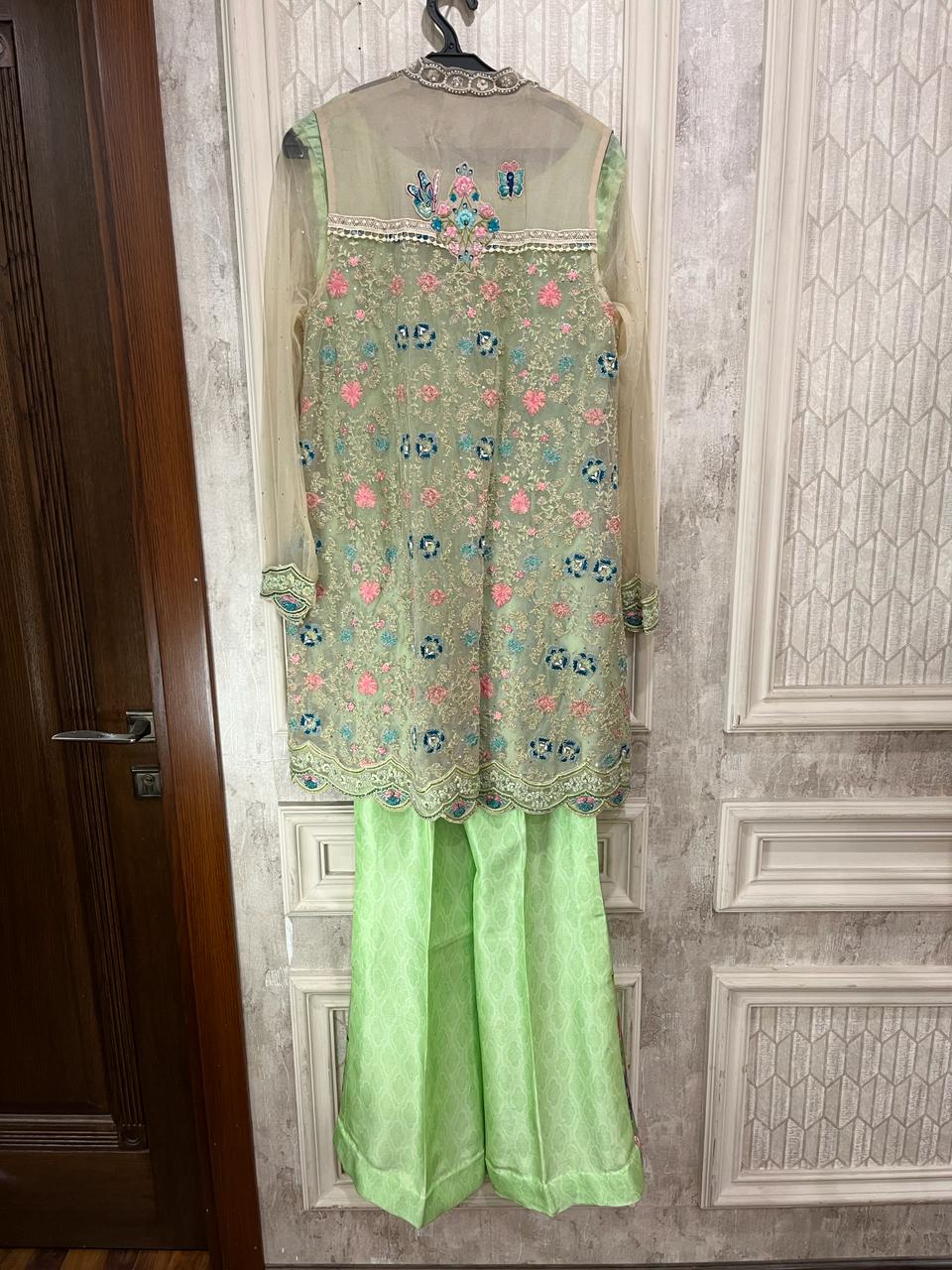 Nickie Nina Lime Green 2 piece Dress