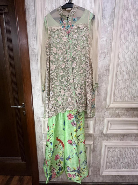Nickie Nina Lime Green 2 piece Dress