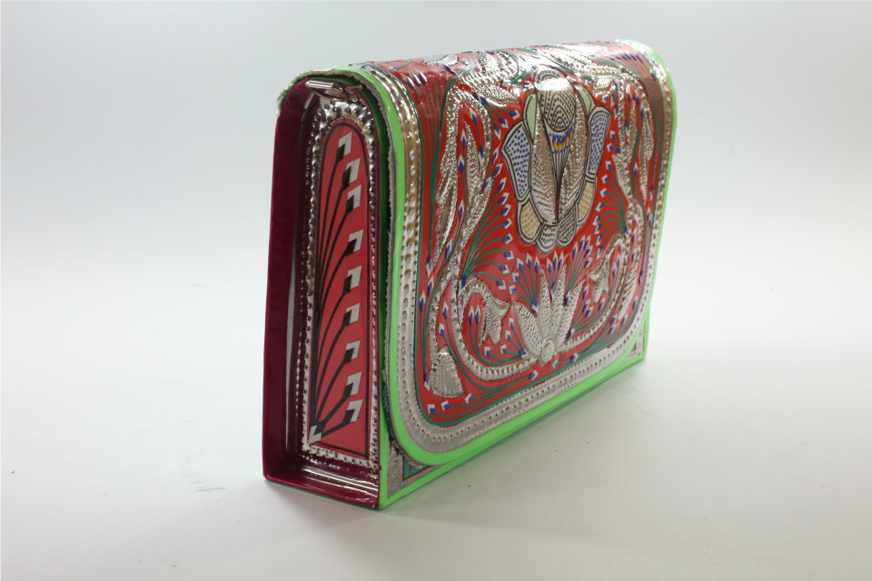 Peacock Feather Clutch 01