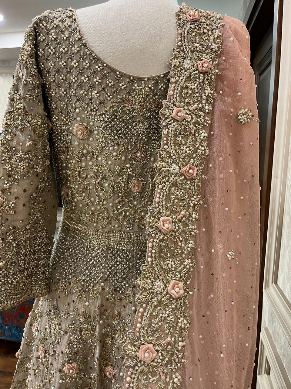 2 Piece Silver Formal Dress